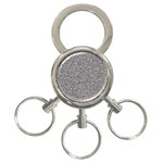 Fuck You Phrase Sketchy Drawing Motif Random Pattern Black Backgrond 3-Ring Key Chain