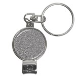 Fuck You Phrase Sketchy Drawing Motif Random Pattern Black Backgrond Nail Clippers Key Chain