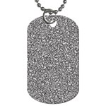 Fuck You Phrase Sketchy Drawing Motif Random Pattern Black Backgrond Dog Tag (One Side)