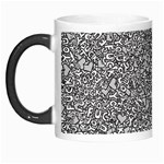 Fuck You Phrase Sketchy Drawing Motif Random Pattern Black Backgrond Morph Mug