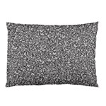 Fuck You Phrase Sketchy Drawing Motif Random Pattern Black Backgrond Pillow Case