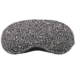 Fuck You Phrase Sketchy Drawing Motif Random Pattern Black Backgrond Sleep Mask