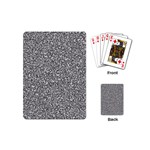 Fuck You Phrase Sketchy Drawing Motif Random Pattern Black Backgrond Playing Cards Single Design (Mini)