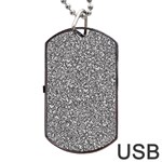 Fuck You Phrase Sketchy Drawing Motif Random Pattern Black Backgrond Dog Tag USB Flash (One Side)