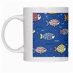 Sea Fish Blue Submarine Animals Patteen White Mug