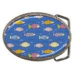 Sea Fish Blue Submarine Animals Patteen Belt Buckles