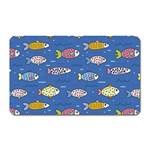 Sea Fish Blue Submarine Animals Patteen Magnet (Rectangular)