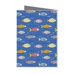 Sea Fish Blue Submarine Animals Patteen Mini Greeting Cards (Pkg of 8)