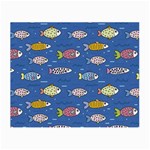 Sea Fish Blue Submarine Animals Patteen Small Glasses Cloth