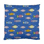 Sea Fish Blue Submarine Animals Patteen Standard Cushion Case (Two Sides)