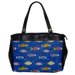 Sea Fish Blue Submarine Animals Patteen Oversize Office Handbag