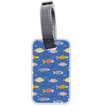 Sea Fish Blue Submarine Animals Patteen Luggage Tag (two sides)