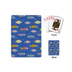 Sea Fish Blue Submarine Animals Patteen Playing Cards Single Design (Mini)