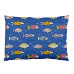 Sea Fish Blue Submarine Animals Patteen Pillow Case (Two Sides)