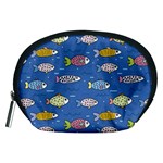 Sea Fish Blue Submarine Animals Patteen Accessory Pouch (Medium)