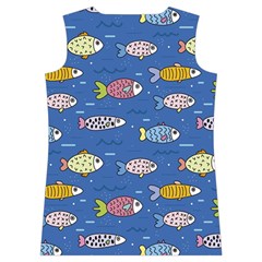 Sea Fish Blue Submarine Animals Patteen Women s Basketball Tank Top from ArtsNow.com Back