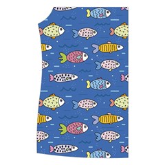 Sea Fish Blue Submarine Animals Patteen Women s Button Up Vest from ArtsNow.com Front Right