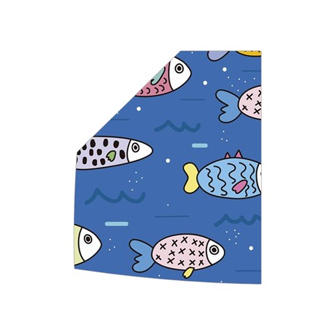 Sea Fish Blue Submarine Animals Patteen Women s Button Up Vest from ArtsNow.com Right Pocket