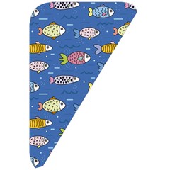 Sea Fish Blue Submarine Animals Patteen Belt Pouch Bag (Large) from ArtsNow.com Front Right