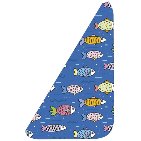 Sea Fish Blue Submarine Animals Patteen Belt Pouch Bag (Large) from ArtsNow.com Front Left