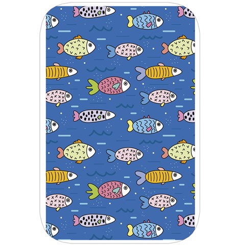 Sea Fish Blue Submarine Animals Patteen Belt Pouch Bag (Large) from ArtsNow.com Back