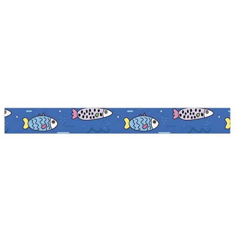 Sea Fish Blue Submarine Animals Patteen Belt Pouch Bag (Large) from ArtsNow.com Bottom