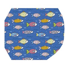 Sea Fish Blue Submarine Animals Patteen Belt Pouch Bag (Large) from ArtsNow.com Tape