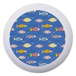 Sea Fish Blue Submarine Animals Patteen Dento Box with Mirror