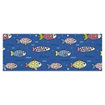 Sea Fish Blue Submarine Animals Patteen Banner and Sign 8  x 3 