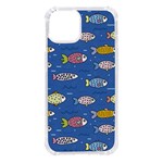 Sea Fish Blue Submarine Animals Patteen iPhone 14 TPU UV Print Case