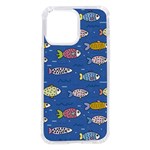 Sea Fish Blue Submarine Animals Patteen iPhone 14 Pro Max TPU UV Print Case