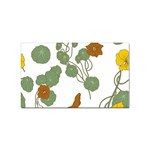 Nasturtium Flowers Plant Leaves Sticker (Rectangular)