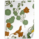 Nasturtium Flowers Plant Leaves Canvas 12  x 16 