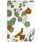 Nasturtium Flowers Plant Leaves Canvas 20  x 30 