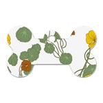 Nasturtium Flowers Plant Leaves Dog Tag Bone (Two Sides)