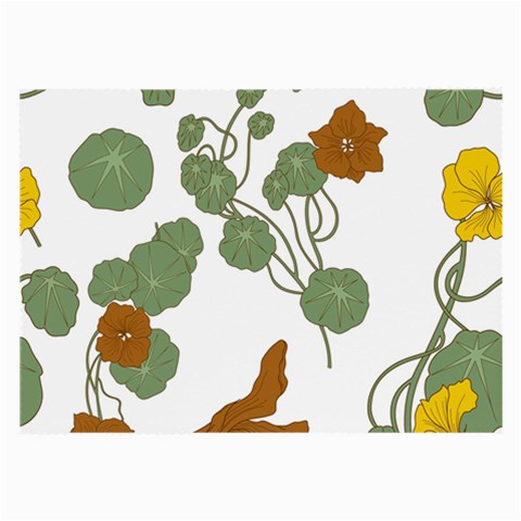 Nasturtium Flowers Plant Leaves Large Glasses Cloth (2 Sides) from ArtsNow.com Back