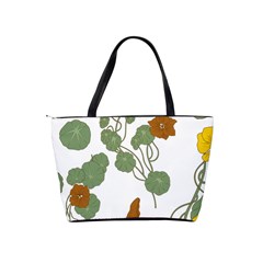 Nasturtium Flowers Plant Leaves Classic Shoulder Handbag from ArtsNow.com Back