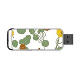 Nasturtium Flowers Plant Leaves Portable USB Flash (One Side)