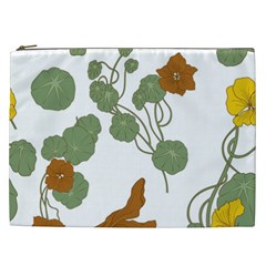 Nasturtium Flowers Plant Leaves Cosmetic Bag (XXL) from ArtsNow.com Front