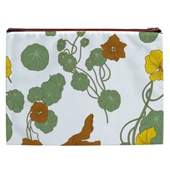 Nasturtium Flowers Plant Leaves Cosmetic Bag (XXL) from ArtsNow.com Back