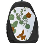 Nasturtium Flowers Plant Leaves Backpack Bag