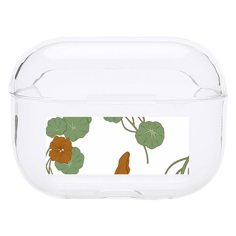 Nasturtium Flowers Plant Leaves Hard PC AirPods Pro Case from ArtsNow.com Front