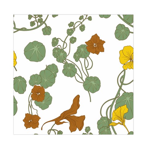 Nasturtium Flowers Plant Leaves Duvet Cover Double Side (Full/ Double Size) from ArtsNow.com Front