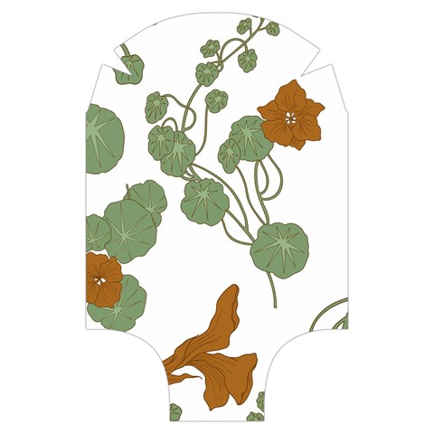 Nasturtium Flowers Plant Leaves Luggage Cover (Small) from ArtsNow.com Front