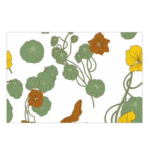 Nasturtium Flowers Plant Leaves Waist Pouch (Small) from ArtsNow.com Loop