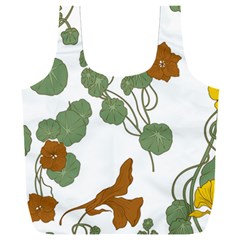 Nasturtium Flowers Plant Leaves Full Print Recycle Bag (XXL) from ArtsNow.com Front