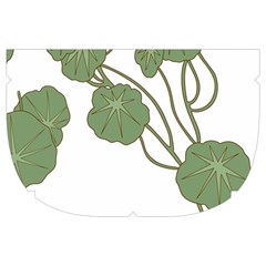 Nasturtium Flowers Plant Leaves Make Up Case (Large) from ArtsNow.com Side Right