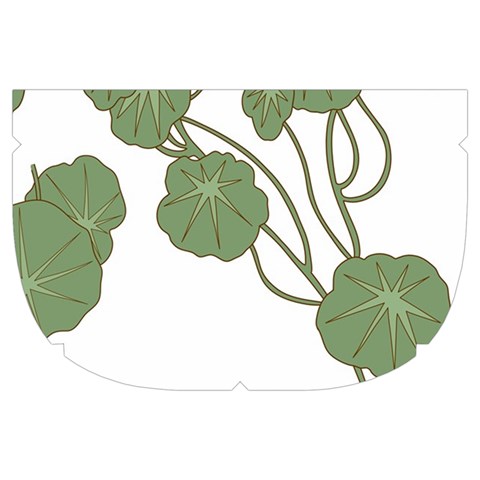 Nasturtium Flowers Plant Leaves Make Up Case (Large) from ArtsNow.com Side Left