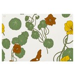 Nasturtium Flowers Plant Leaves Banner and Sign 6  x 4 