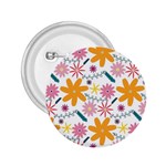 Pattern Background Vintage Floral 2.25  Buttons